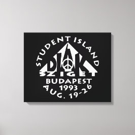 Budapest, Student Island, Diak Sziget, Rock poster Canvas Afdruk