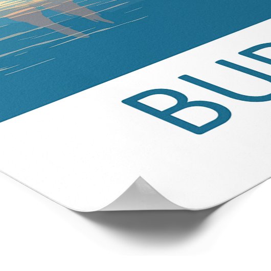 Budapest Travel Print Wall Art Budapest Wall Hangi (Hoek)