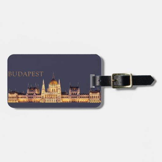 Budapest Travel Souvenir Bagagelabel (Voorkant horizontaal)