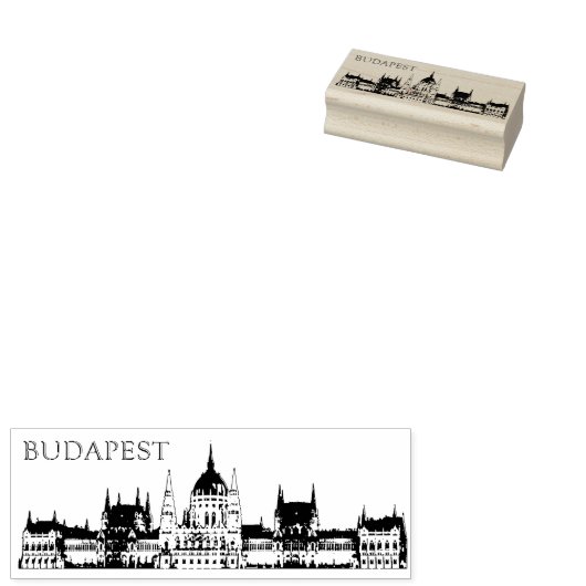Budapest Travel Souvenir Rubberstempel (Gestempeld)