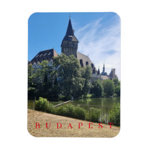 Budapest Vajdahunyad Castle uitzicht koelkastmagne Magneet