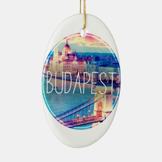 Budapest vintage, circle keramisch ornament (Rechts)