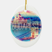Budapest vintage, circle keramisch ornament (Voorkant)