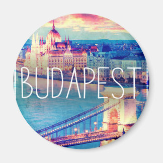 Budapest, vintage poster magneet
