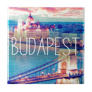 Budapest, vintage poster tegeltje