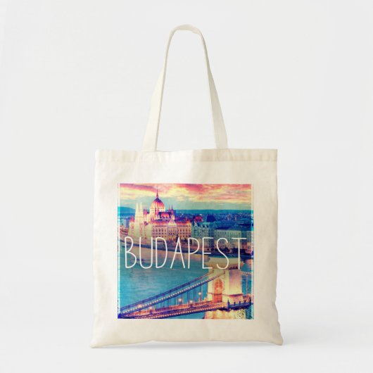 Budapest - vintage-poster tote bag (Voorkant)