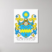 Budd Family Crest Canvas Afdruk (Voorkant)