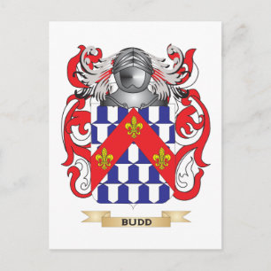 Budd wapenschild (familiewapen) briefkaart