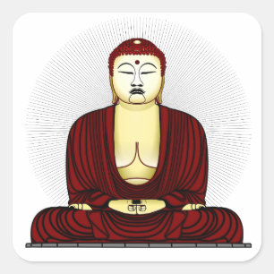 Budda Gautama Buddha Siddhartha Gautama Vierkante Sticker