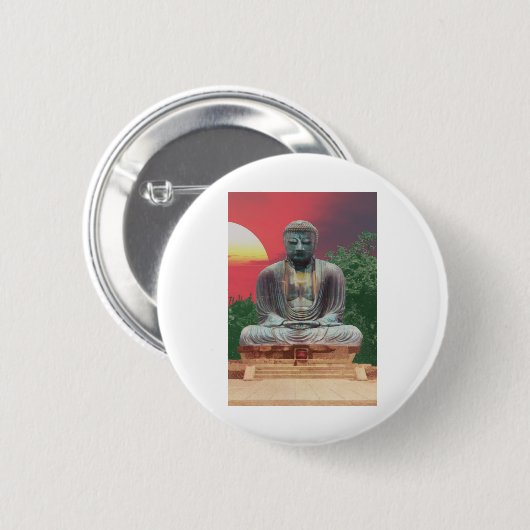 BUDDAH 46,tif Ronde Button 5,7 Cm (Voorkant /achterkant)