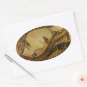 Buddah citaat ovale sticker (Envelop)