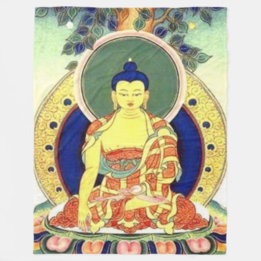 BUDDAH PRAYER Fleece Deken (Voorkant)
