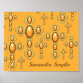 Budded Crosses met 6 Faux Sardonyx - Poster (Voorkant)