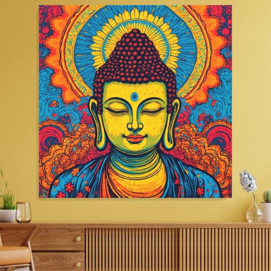 BUDDHA-12 CANVAS AFDRUK (Insitu (Woonkamer))