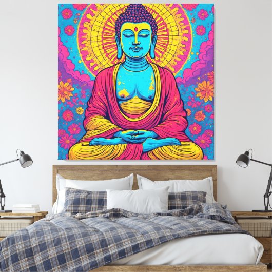 BUDDHA-13 CANVAS AFDRUK (Insitu (Slaapkamer))