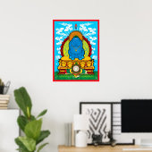 BUDDHA 18x24 Poster (Thuiskantoor)