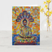 buddha - 2011 as greetingcard kaart (Gele Bloem)