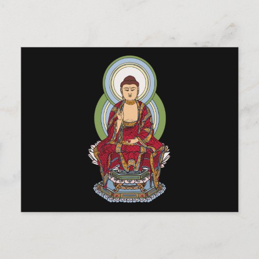 Buddha Abhaya Mudra Briefkaart (Voorkant)