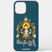 Buddha Amitabha Om Mani Padme Hum Tibetan Design Case-Mate iPhone Case (Achterkant)