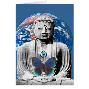 Buddha Awaits Blank Card