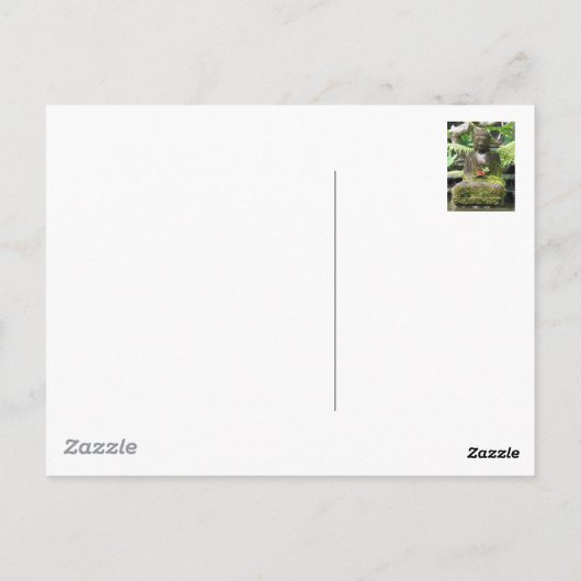 Buddha Bali Briefkaart (Achterkant)