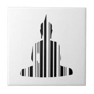 BUDDHA BAR CODE Boeddhistische Barcode Patroon Ont Tegeltje