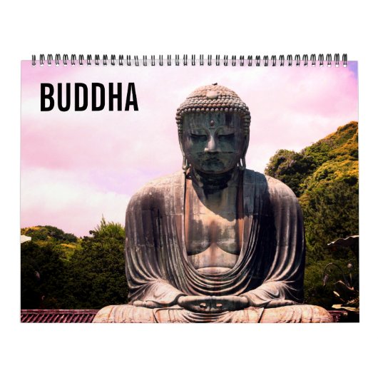 buddha beelden 2026 groot kalender (Hoes)