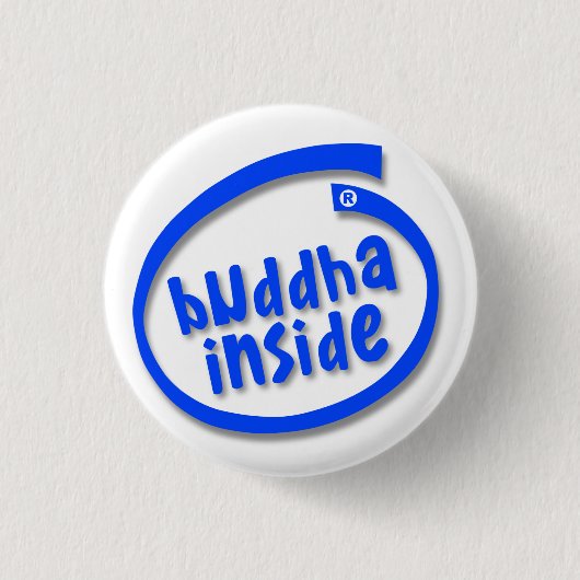 Buddha Binnen Ronde Button 3,2 Cm (Voorkant)