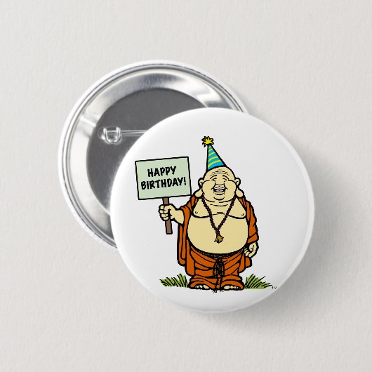 Buddha Birthday Button (Voorkant /achterkant)