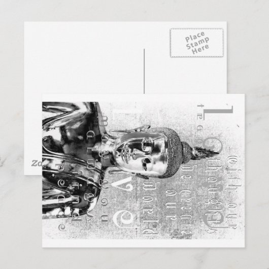 Buddha Blessing Briefkaart (Voorkant / Achterkant)