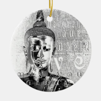 Buddha Blessing Keramisch Ornament