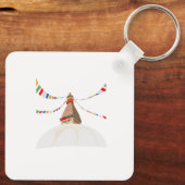 Buddha Boudha Swoyambhu Sleutelhanger (Achterkant)