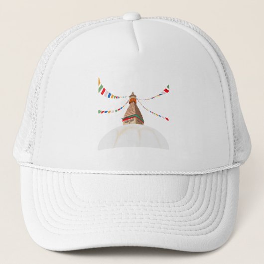 Buddha Boudha Swoyambhu Trucker Pet (Voorkant)