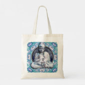 Buddha Breathe Canvas tas (Achterkant)