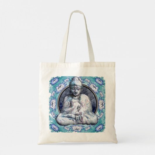 Buddha Breathe Canvas tas (Achterkant)