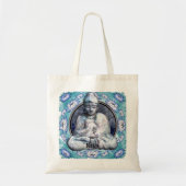 Buddha Breathe Canvas tas (Voorkant)