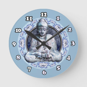 Buddha Breathe Clock Ronde Klok