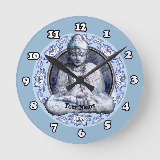 Buddha Breathe Clock Ronde Klok (Voorkant)