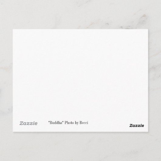 Buddha Briefkaart (Achterkant)