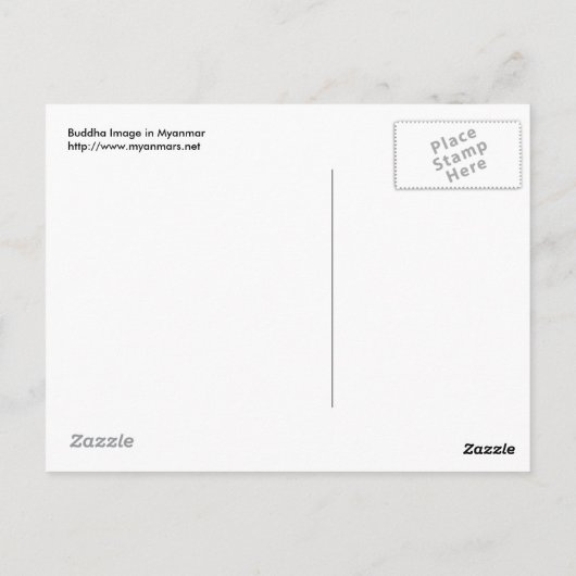 Buddha Briefkaart (Achterkant)