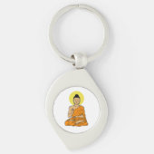 Buddha Buddhism.net Cartoon Sleutelhanger (Voorkant)