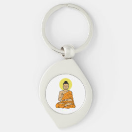 Buddha Buddhism.net Cartoon Sleutelhanger