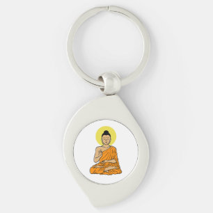 Buddha Buddhism.net Cartoon Sleutelhanger