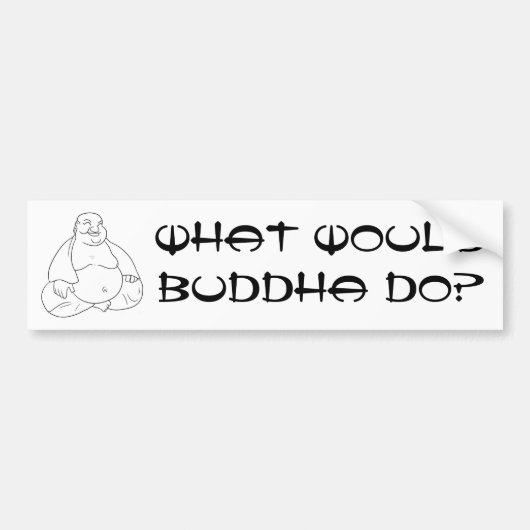 Buddha Bumpersticker (Voorkant)