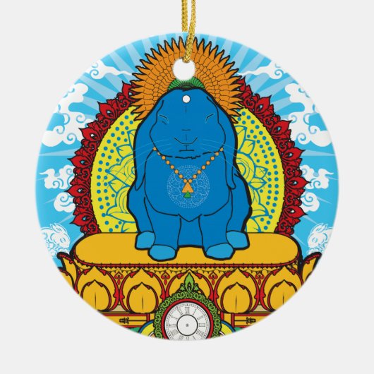 BUDDHA BUN KERAMISCH ORNAMENT (Voorkant)