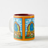 BUDDHA BUN TWEEKLEURIGE KOFFIEMOK (Voorkant links)