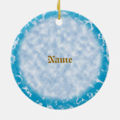 Buddha Butterfly-ornament Keramisch Ornament (Achterkant)