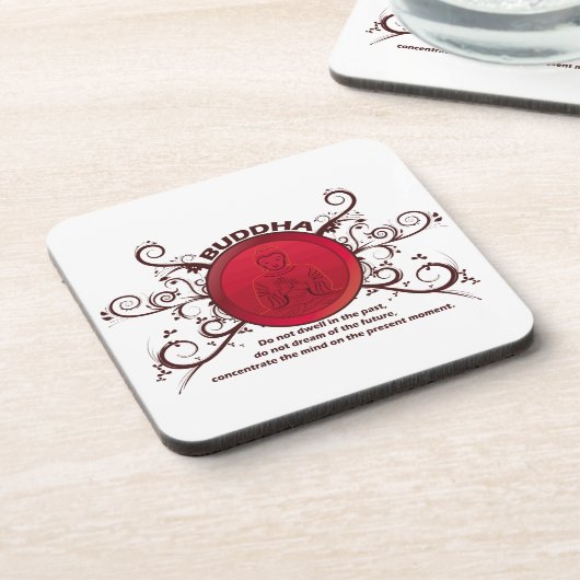 Buddha Cadeau Moment Bier Onderzetter (Linkerzijde)