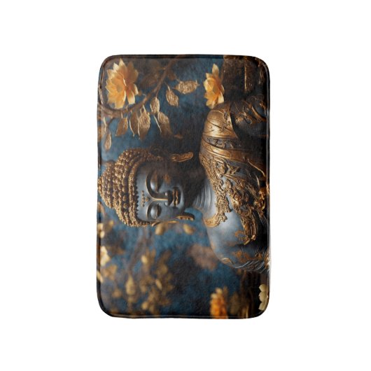 Buddha Calming Relaxing Tranquil Bath Mat (Voorkant Verticaal)