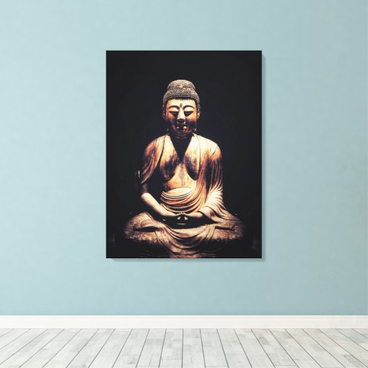 Buddha Canvas Afdruk (Insitu (Houten vloer))